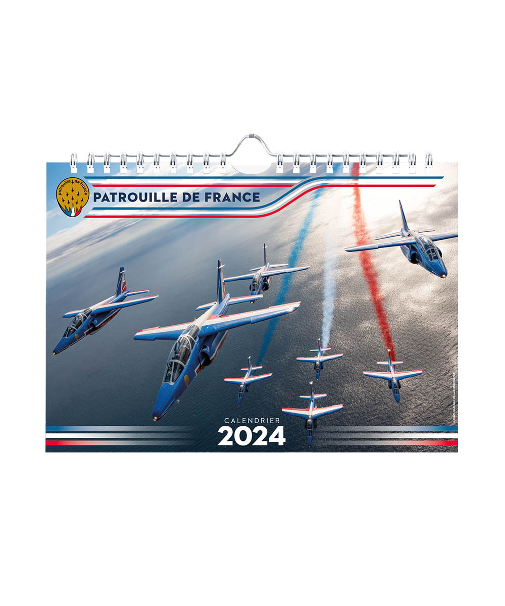 CALENDRIER 2024 aviation militaire AVION DE CHASSE chasseur bombardier:  Calendrier Agenda Armée de l'Air 2024 : Planificateur Annuel 365 Jours 