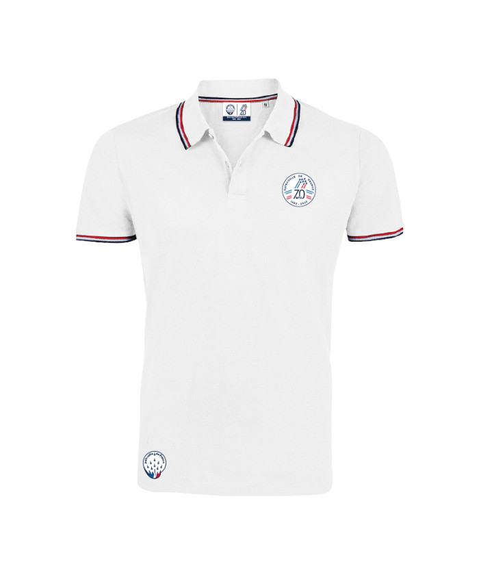 Polo homme 70 ans Blanc